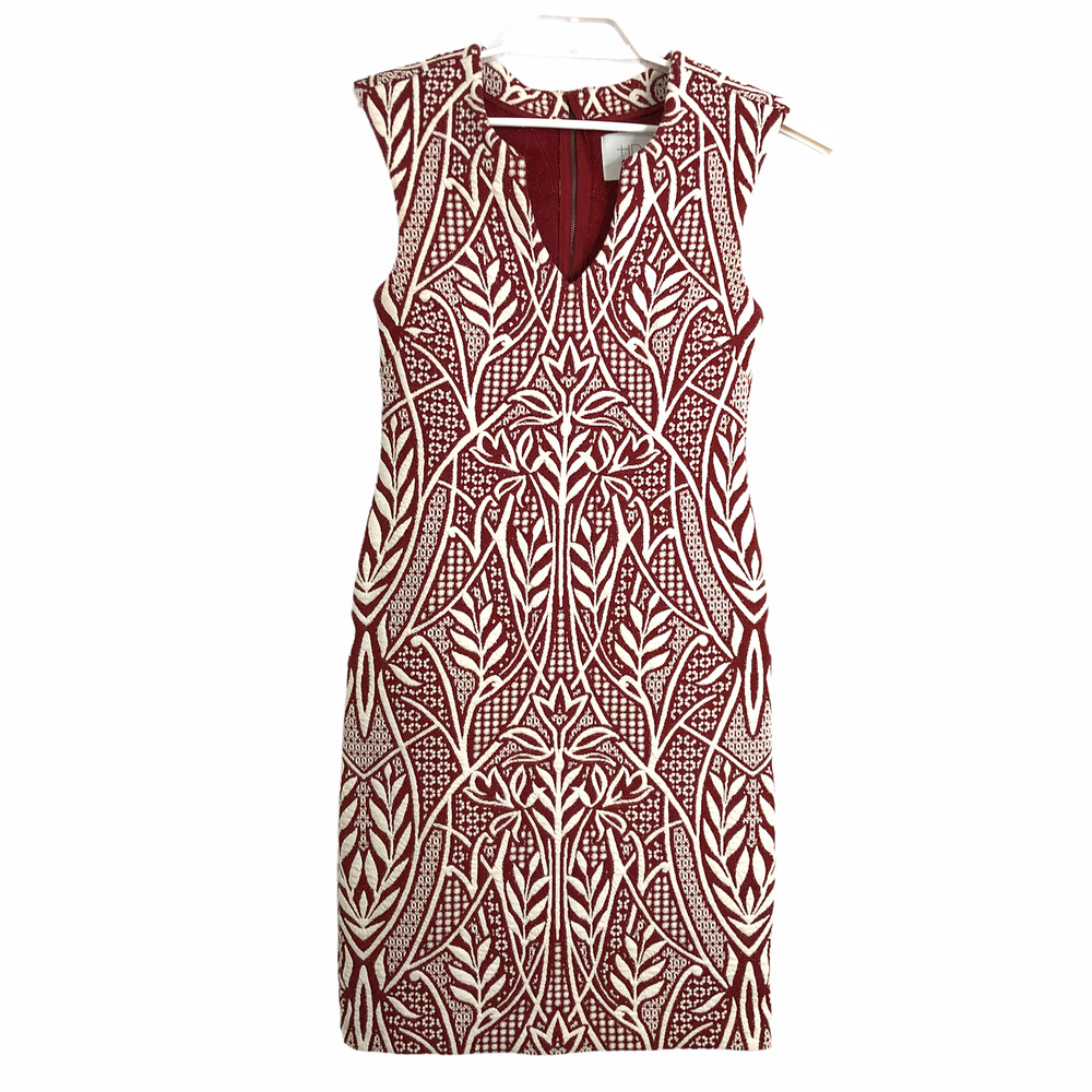 Anthropologie HD in Paris Art Deco Knit Dress